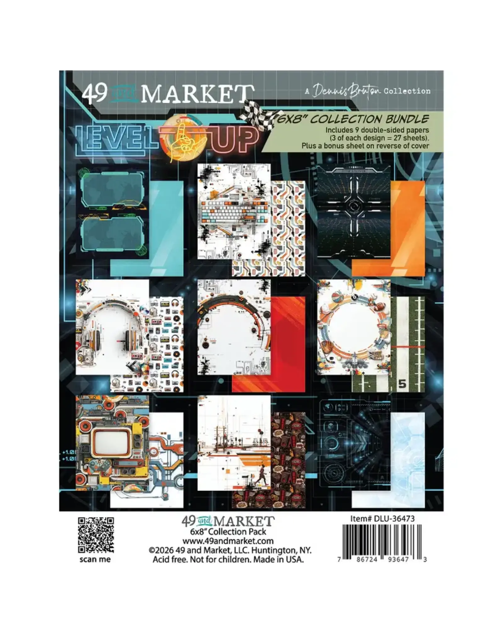 49 AND MARKET 49 AND MARKET LEVEL UP 6x8 COLLECTION PACK 24 SHEETS