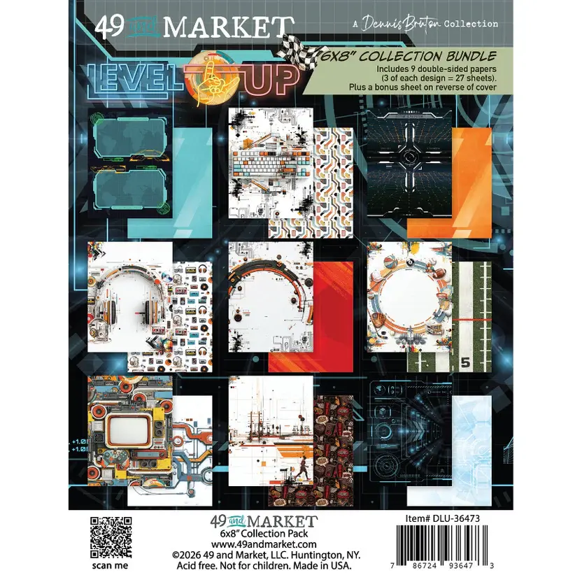 49 AND MARKET 49 AND MARKET LEVEL UP 6x8 COLLECTION PACK 24 SHEETS