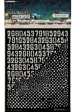 STUDIOLIGHT STUDIOLIGHT GEARHEAD'S WORKSHOP NUMBER & DOTS MASK STENCIL