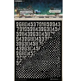 STUDIOLIGHT STUDIOLIGHT GEARHEAD'S WORKSHOP NUMBER & DOTS MASK STENCIL