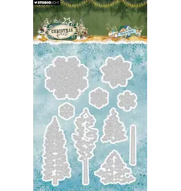 STUDIOLIGHT STUDIOLIGHT CHRISTMAS FOREST TREES AND SNOW DIE SET