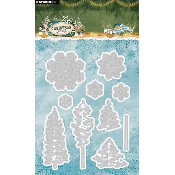 STUDIOLIGHT STUDIOLIGHT CHRISTMAS FOREST TREES AND SNOW DIE SET
