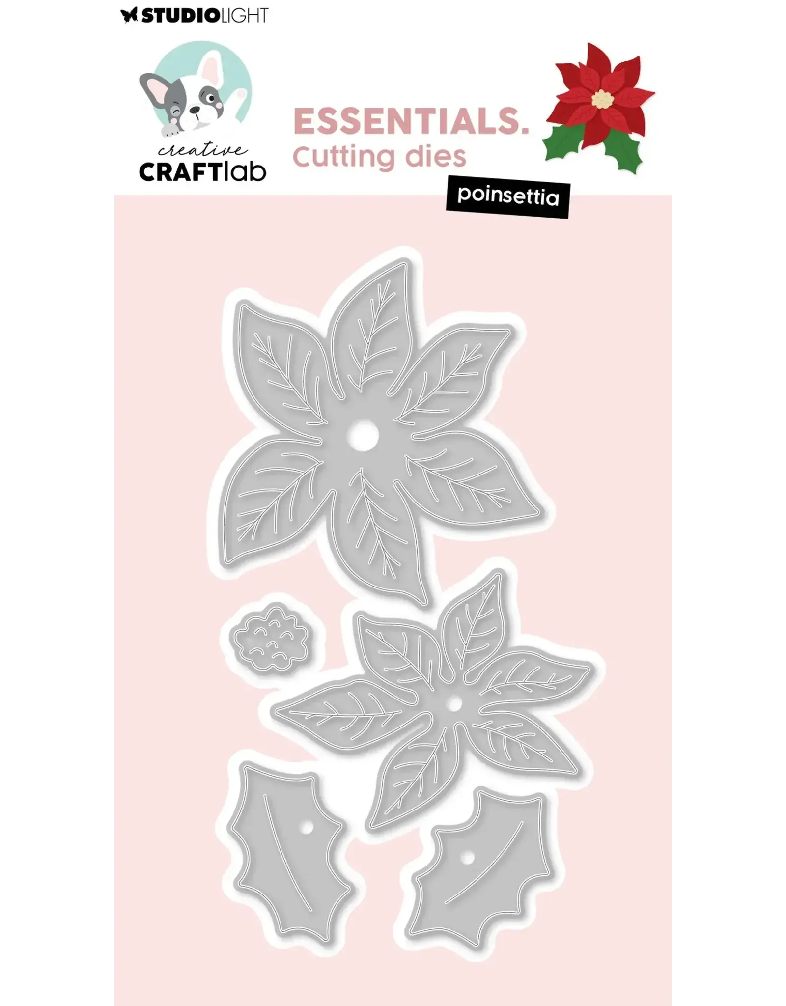 STUDIOLIGHT STUDIOLIGHT CREATIVE CRAFTLAB ESSENTIALS POINSETTIA DIE SET