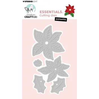 STUDIOLIGHT STUDIOLIGHT CREATIVE CRAFTLAB ESSENTIALS POINSETTIA DIE SET