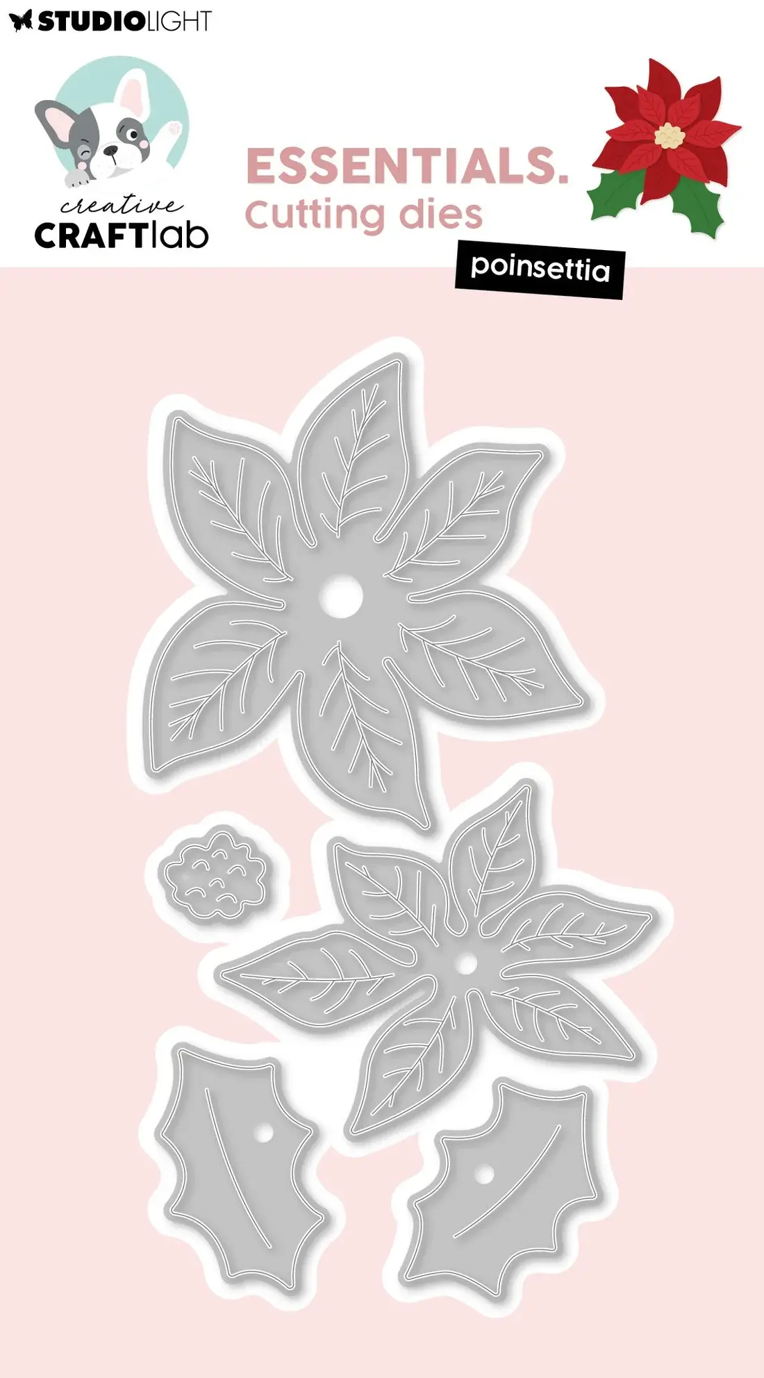 STUDIOLIGHT STUDIOLIGHT CREATIVE CRAFTLAB ESSENTIALS POINSETTIA DIE SET