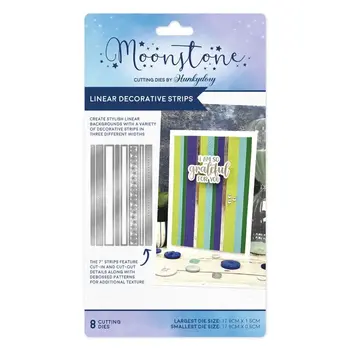 HUNKYDORY CRAFTS LTD. HUNKYDORY MOONSTONE LINEAR DECORATIVE STRIPS DIE SET