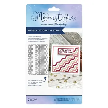 HUNKYDORY CRAFTS LTD. HUNKYDORY MOONSTONE WIGGLY DECORATIVE STRIPS DIE SET