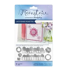HUNKYDORY CRAFTS LTD. HUNKYDORY MOONSTONE LACE EDGED ROSETTES DIE SET