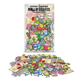 AALL & CREATE AALL & CREATE JANET KLEIN #EP-95 TINSEL AND TIDINGS EPHEMERA DIE CUTS 113/PK
