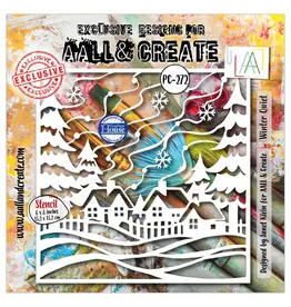 AALL & CREATE AALL & CREATE JANET KLEIN #272 WINTER QUIET 6X6 STENCIL