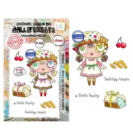 AALL & CREATE AALL & CREATE JANET KLEIN #1385 FRUITCAKE A7 CLEAR STAMP SET