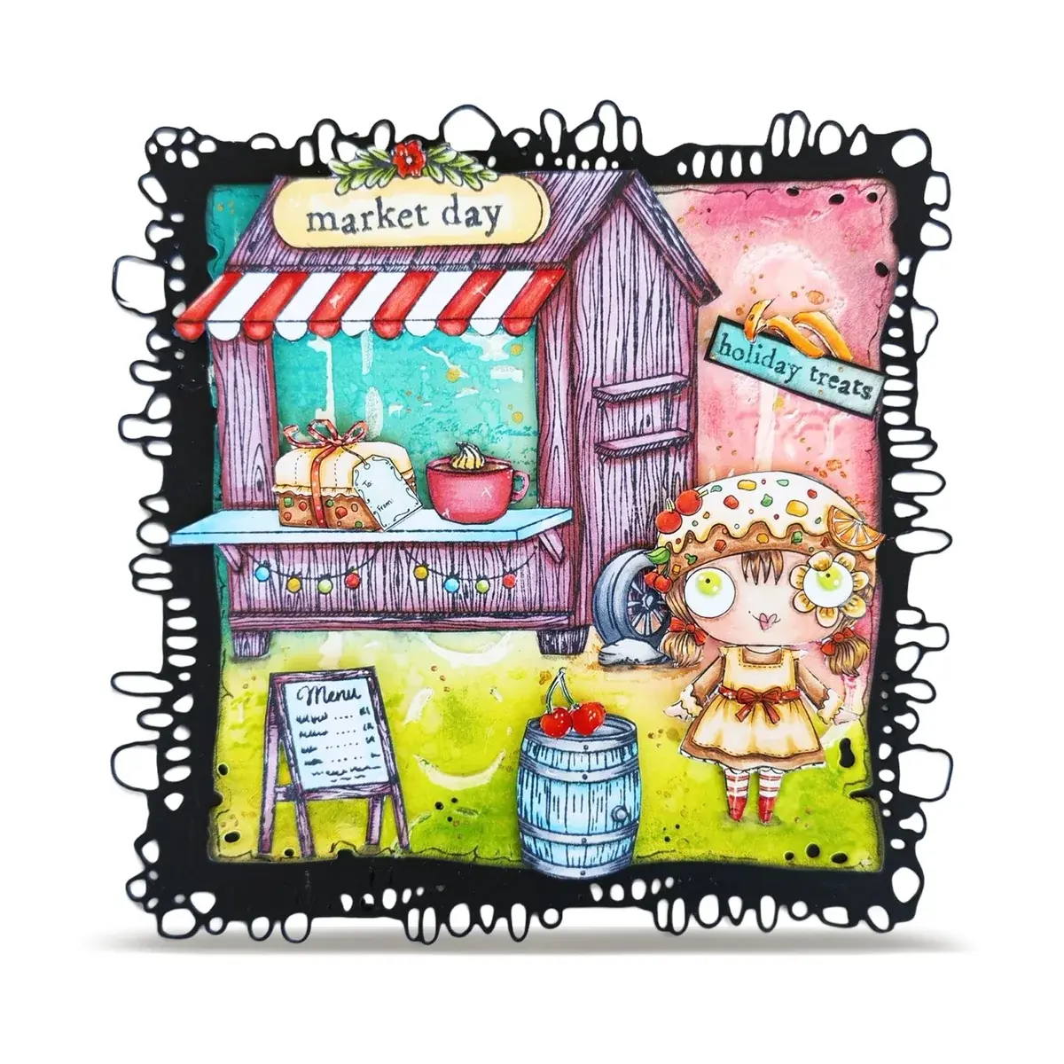 AALL & CREATE AALL & CREATE JANET KLEIN #1385 FRUITCAKE A7 CLEAR STAMP SET