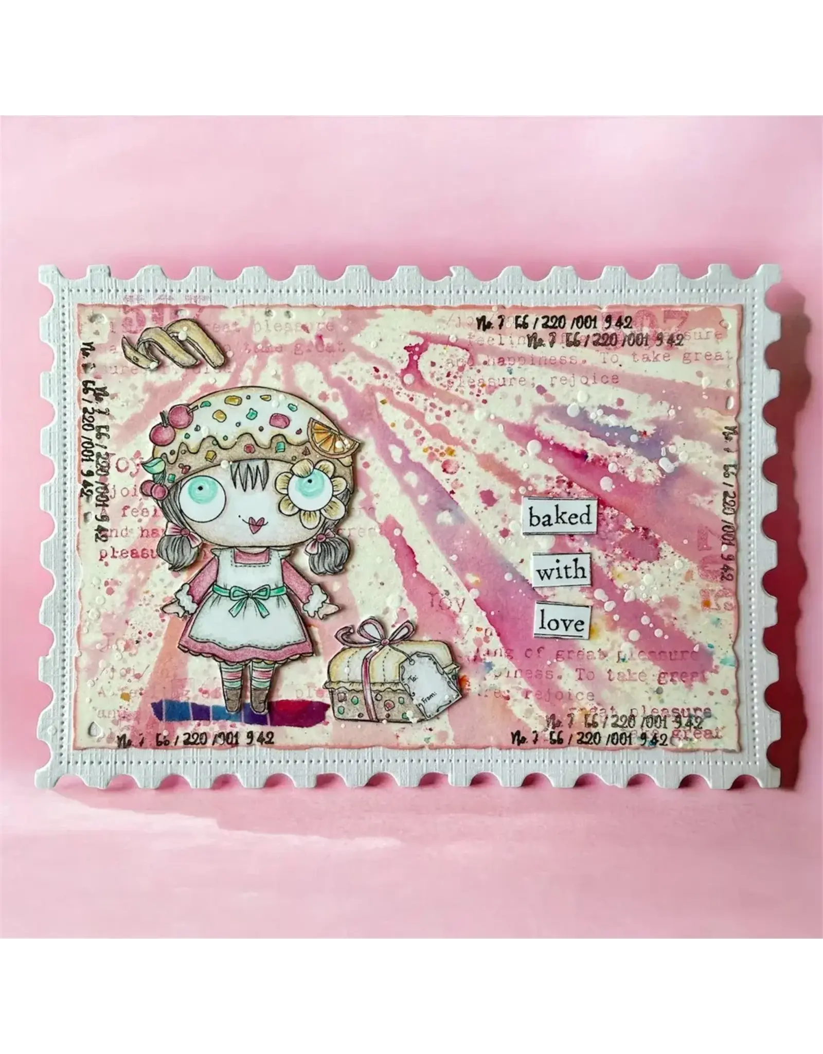 AALL & CREATE AALL & CREATE JANET KLEIN #1385 FRUITCAKE A7 CLEAR STAMP SET