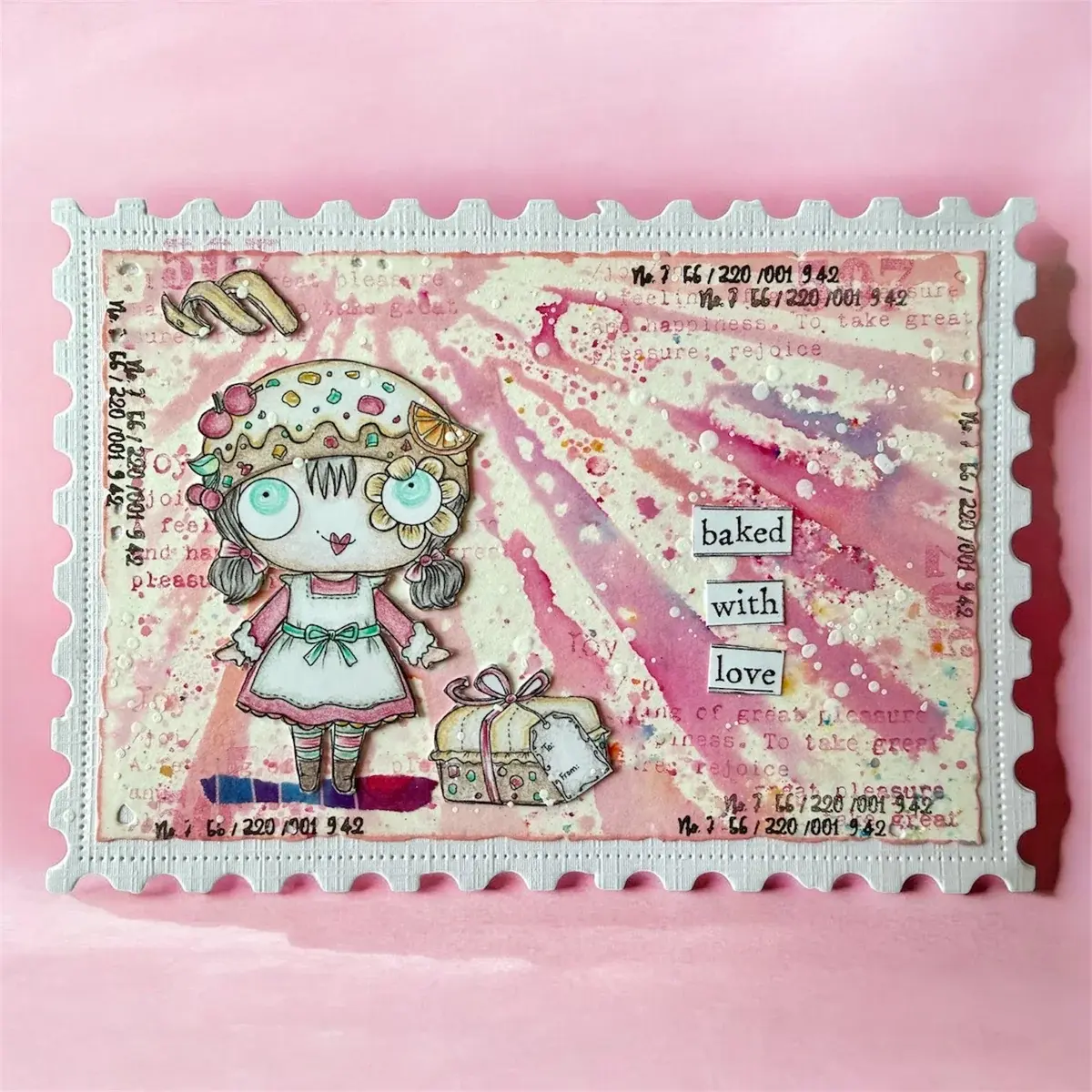 AALL & CREATE AALL & CREATE JANET KLEIN #1385 FRUITCAKE A7 CLEAR STAMP SET