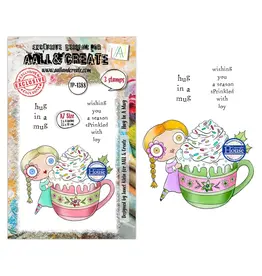 AALL & CREATE AALL & CREATE JANET KLEIN #1388 HUG IN A MUG A7 CLEAR STAMP SET