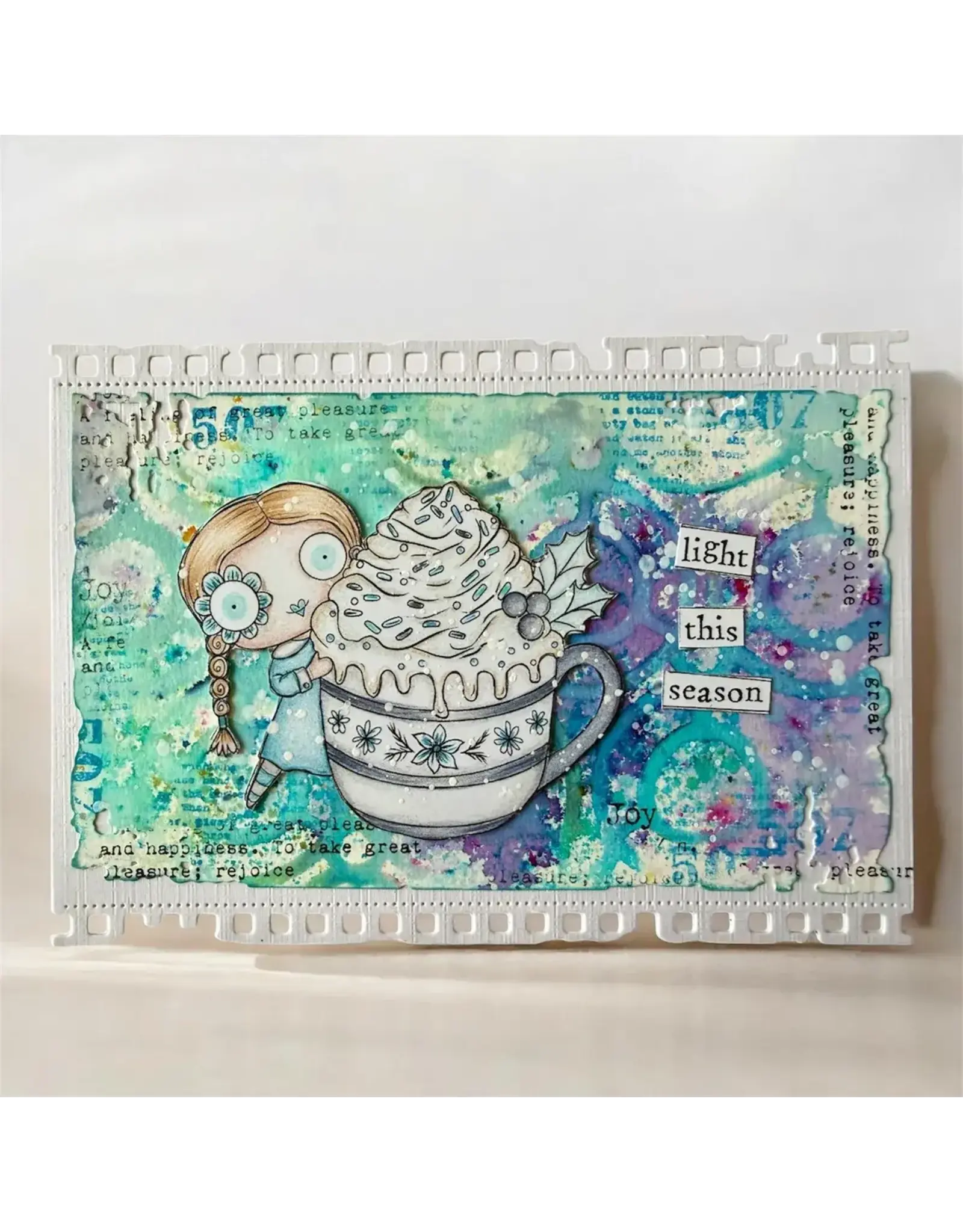 AALL & CREATE AALL & CREATE JANET KLEIN #1388 HUG IN A MUG A7 CLEAR STAMP SET