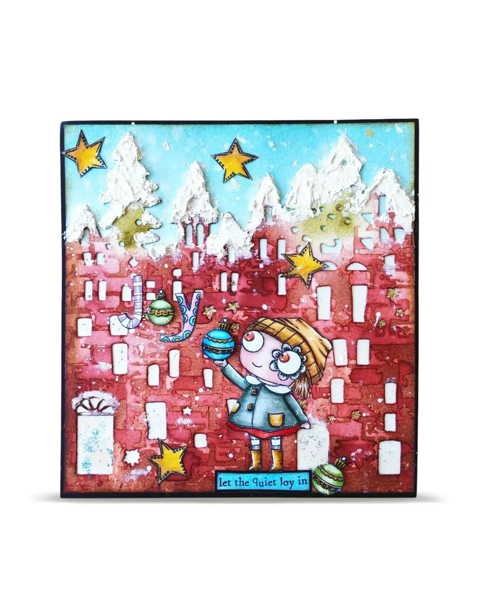 AALL & CREATE AALL & CREATE JANET KLEIN #1389 LET JOY IN A7 CLEAR STAMP SET