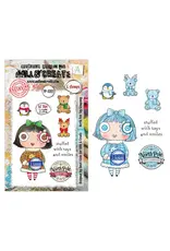 AALL & CREATE AALL & CREATE JANET KLEIN #1392 NORTH POLE TOY COMPANY A7 CLEAR STAMP SET
