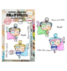 AALL & CREATE AALL & CREATE JANET KLEIN #1391 NOËL A7 CLEAR STAMP SET