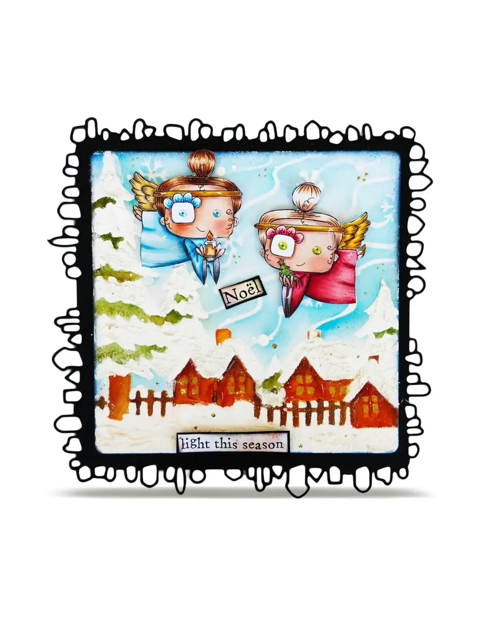 AALL & CREATE AALL & CREATE JANET KLEIN #1391 NOËL A7 CLEAR STAMP SET