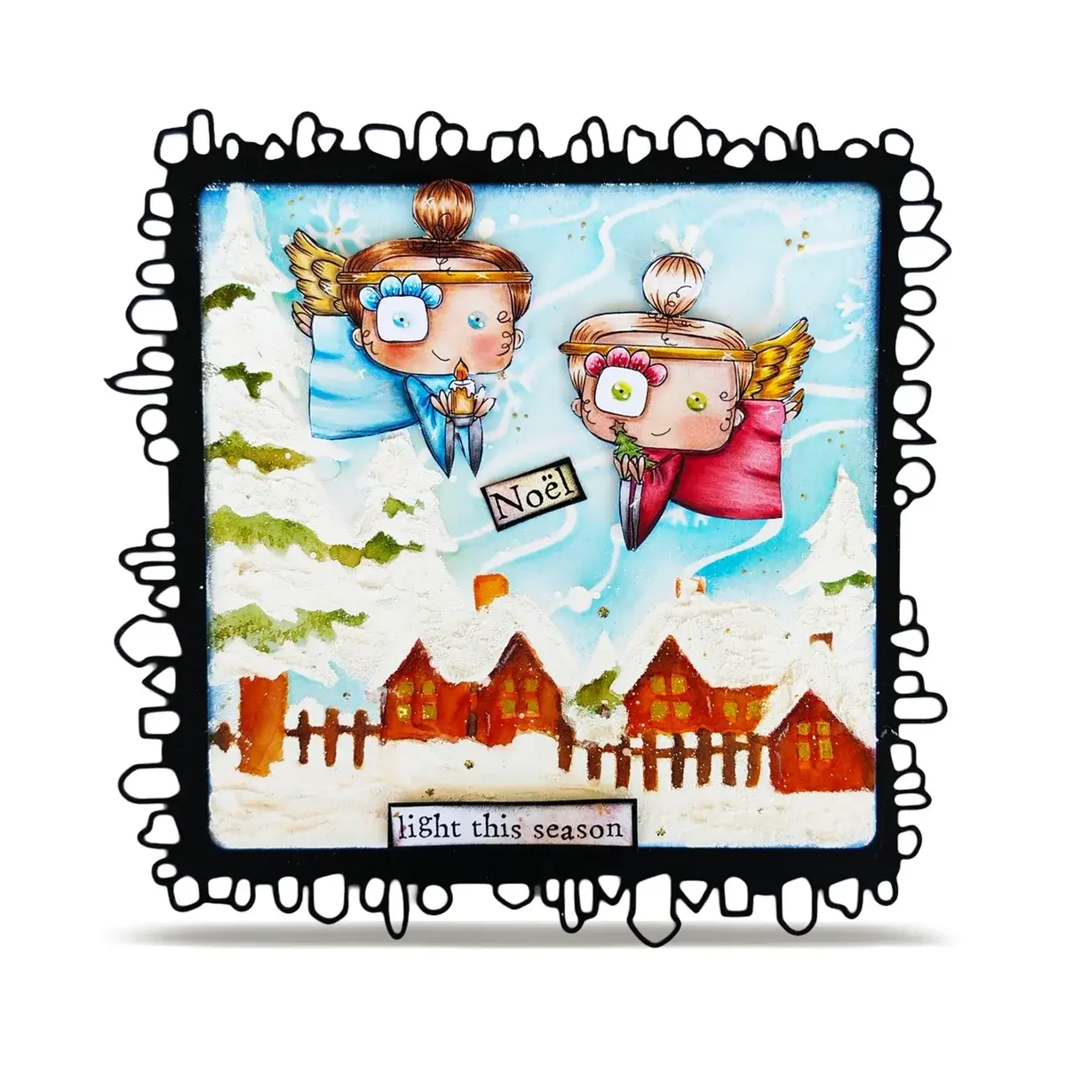 AALL & CREATE AALL & CREATE JANET KLEIN #1391 NOËL A7 CLEAR STAMP SET