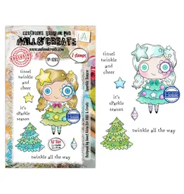 AALL & CREATE AALL & CREATE JANET KLEIN #1393 SPARKLE SEASON A7 CLEAR STAMP SET