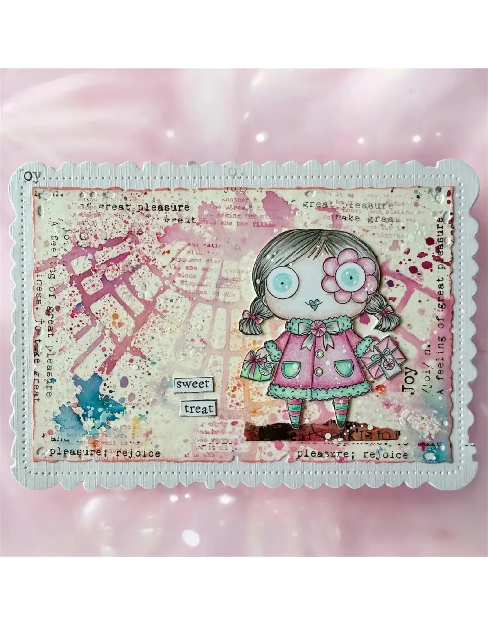 AALL & CREATE AALL & CREATE JANET KLEIN #1395 WINTER MINT A7 CLEAR STAMP SET