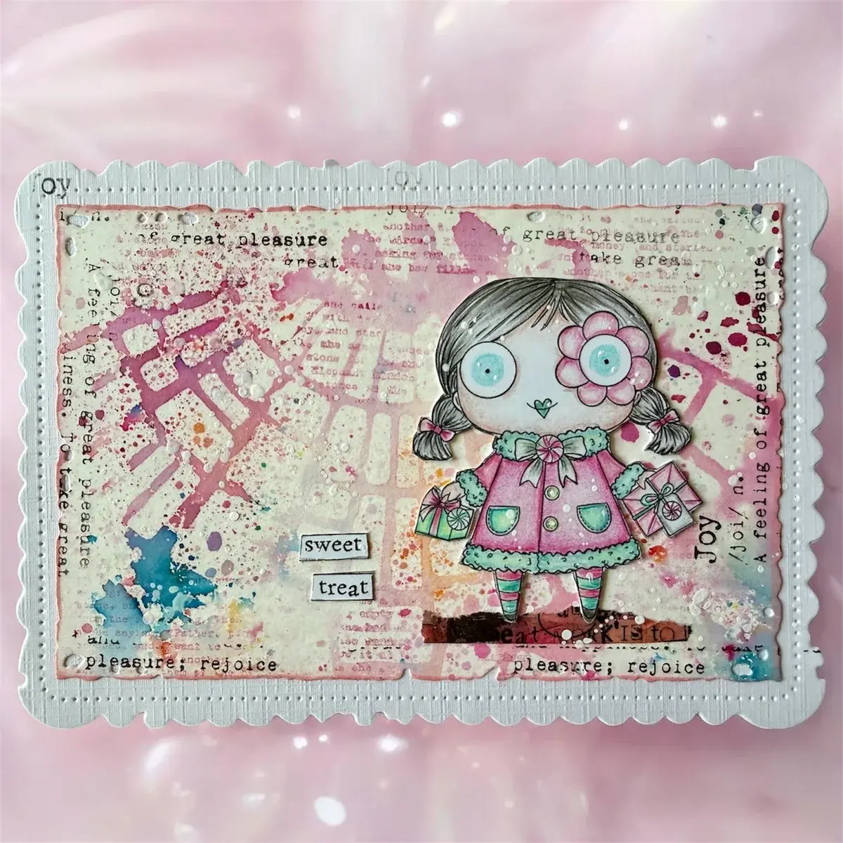 AALL & CREATE AALL & CREATE JANET KLEIN #1395 WINTER MINT A7 CLEAR STAMP SET