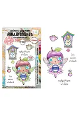 AALL & CREATE AALL & CREATE JANET KLEIN #1394 SUGARPLUM A7 CLEAR STAMP SET