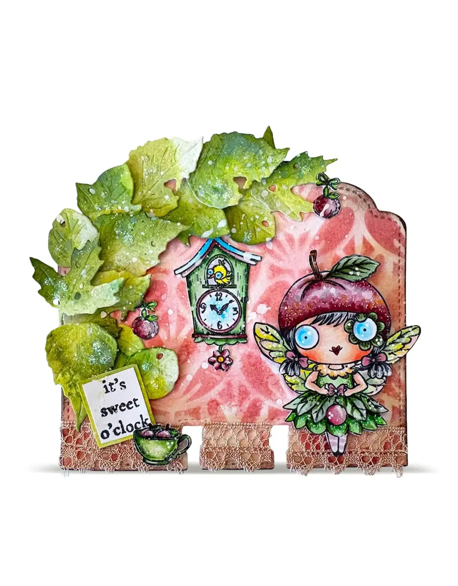 AALL & CREATE AALL & CREATE JANET KLEIN #1394 SUGARPLUM A7 CLEAR STAMP SET