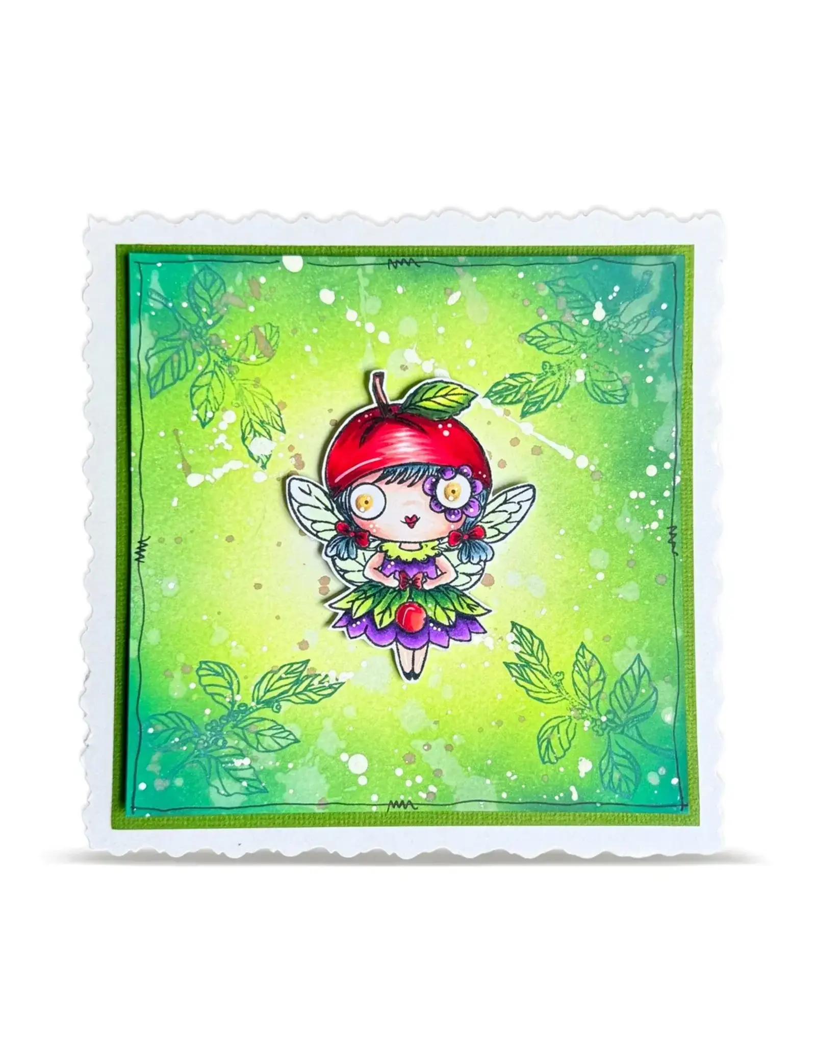 AALL & CREATE AALL & CREATE JANET KLEIN #1394 SUGARPLUM A7 CLEAR STAMP SET