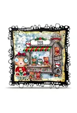 AALL & CREATE AALL & CREATE JANET KLEIN #1392 NORTH POLE TOY COMPANY A7 CLEAR STAMP SET