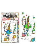 AALL & CREATE AALL & CREATE SOIZIC #1469 BAUBLES OF SEASON A6 CLEAR STAMP SET