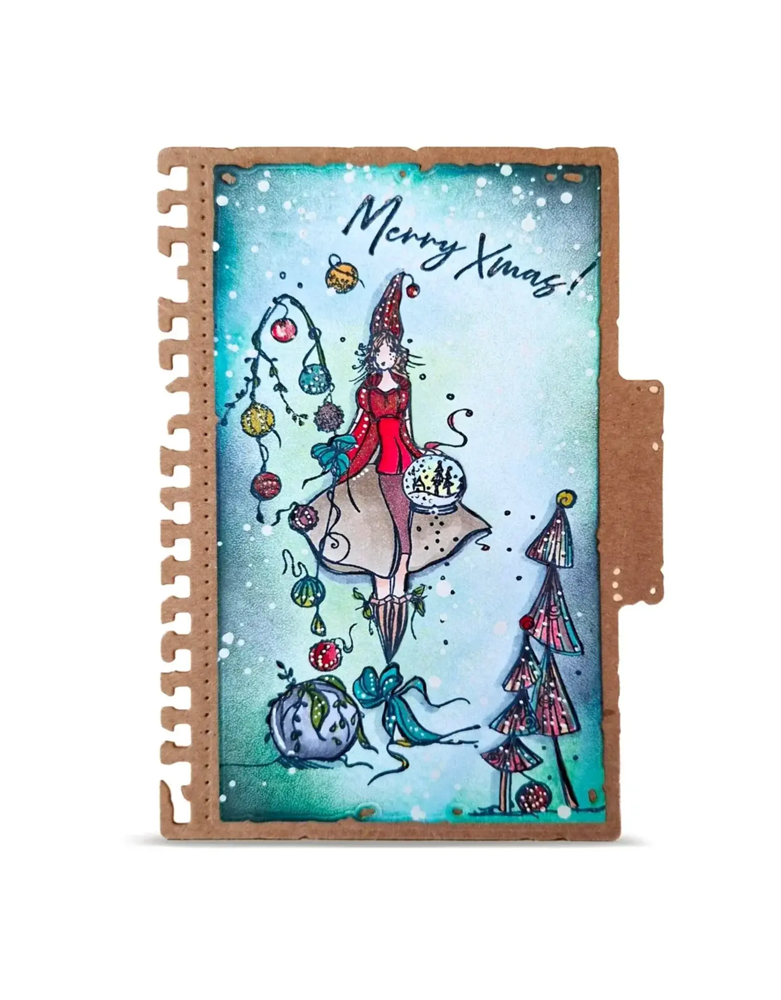 AALL & CREATE AALL & CREATE SOIZIC #1469 BAUBLES OF SEASON A6 CLEAR STAMP SET