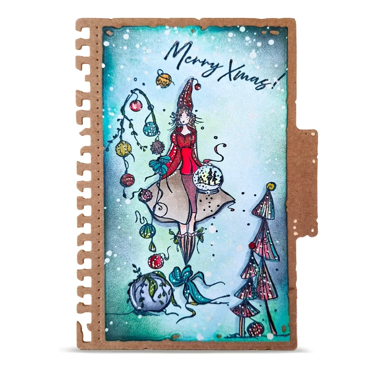 AALL & CREATE AALL & CREATE SOIZIC #1469 BAUBLES OF SEASON A6 CLEAR STAMP SET