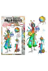 AALL & CREATE AALL & CREATE SOIZIC #1470 AERIAL CAROL A6 CLEAR STAMP SET