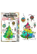 AALL & CREATE AALL & CREATE SOIZIC #1471 FLOATING FIR A6 CLEAR STAMP SET