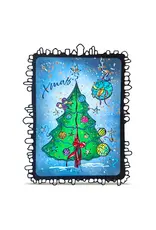 AALL & CREATE AALL & CREATE SOIZIC #1471 FLOATING FIR A6 CLEAR STAMP SET