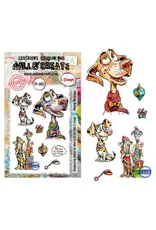 AALL & CREATE AALL & CREATE AUTOUR DE MWA #1493 MERRY WOOFMAS A6 CLEAR STAMP SET