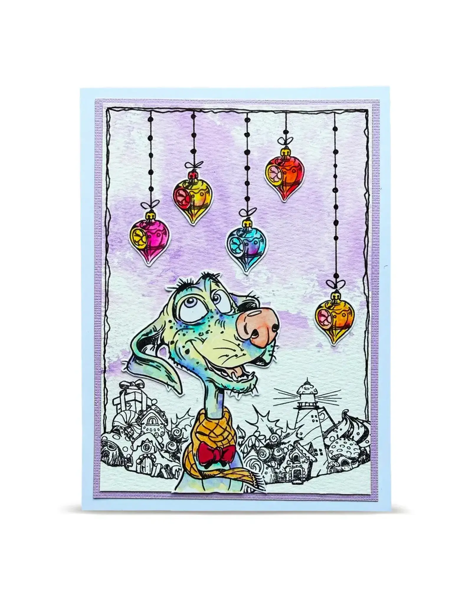 AALL & CREATE AALL & CREATE AUTOUR DE MWA #1493 MERRY WOOFMAS A6 CLEAR STAMP SET