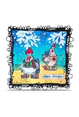 AALL & CREATE AALL & CREATE AUTOUR DE MWA #1494 CHICKMAS CHAOS A6 CLEAR STAMP SET