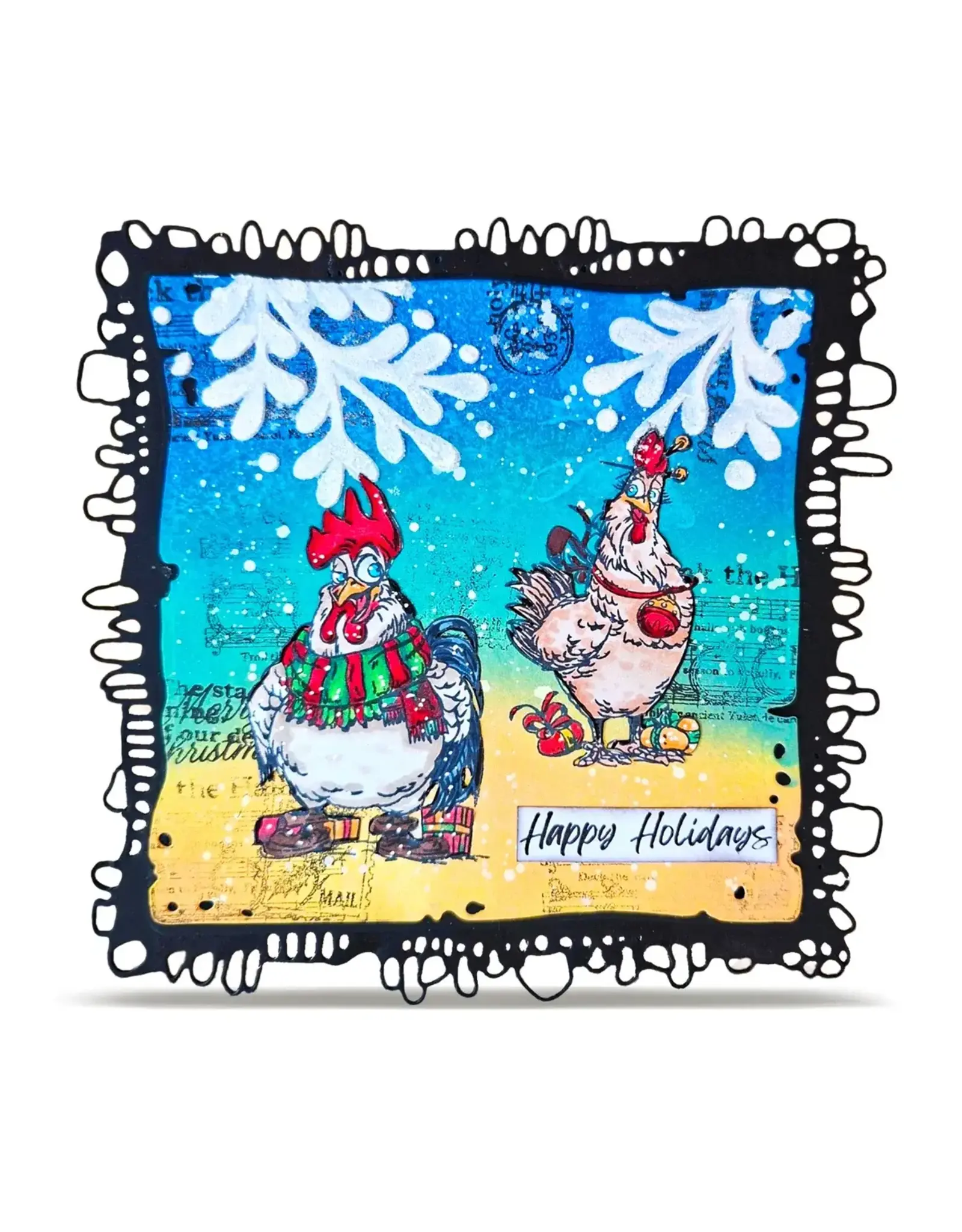 AALL & CREATE AALL & CREATE AUTOUR DE MWA #1494 CHICKMAS CHAOS A6 CLEAR STAMP SET