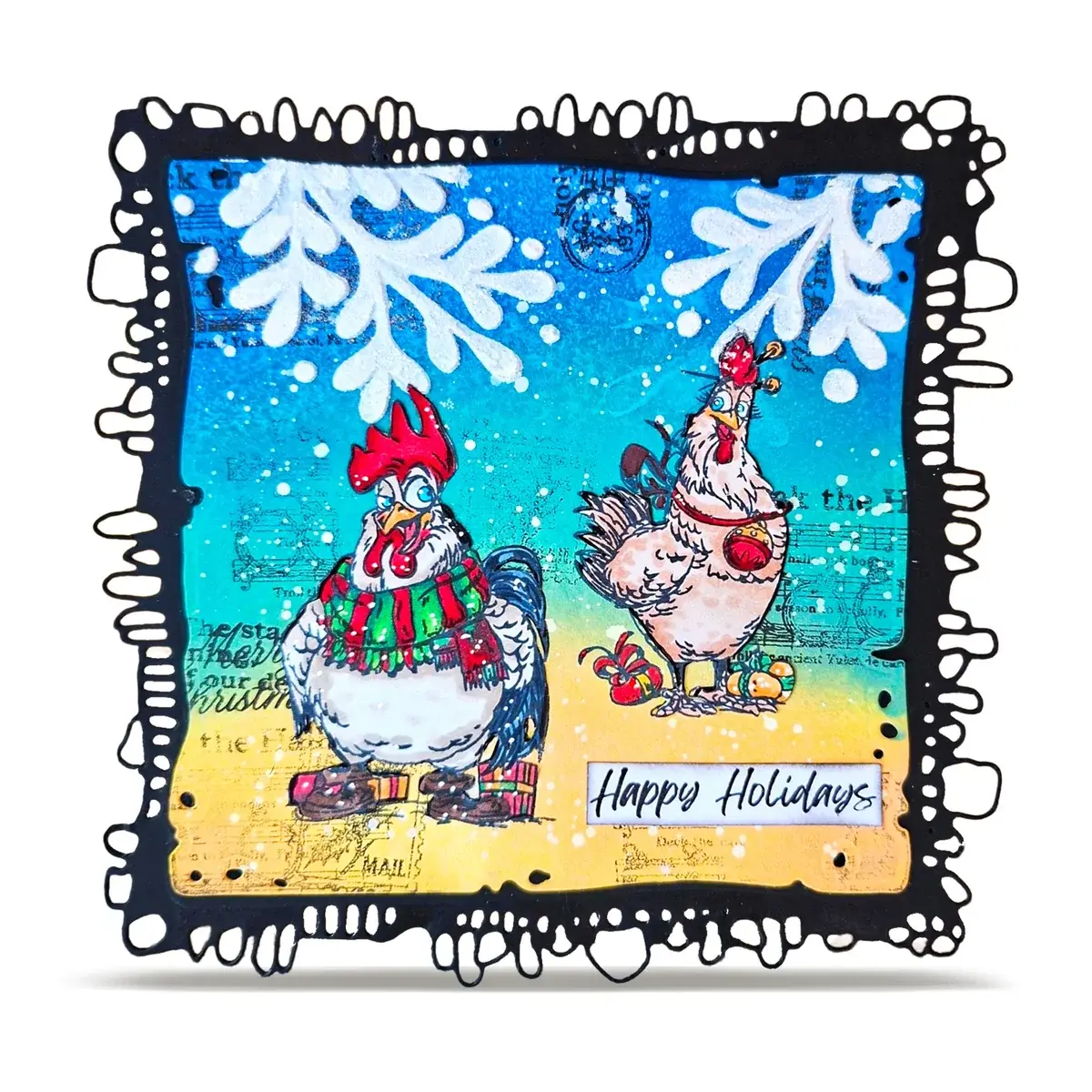 AALL & CREATE AALL & CREATE AUTOUR DE MWA #1494 CHICKMAS CHAOS A6 CLEAR STAMP SET