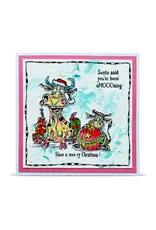AALL & CREATE AALL & CREATE AUTOUR DE MWA #1496 MOO-RY CHRISTMAS! A6 CLEAR STAMP SET