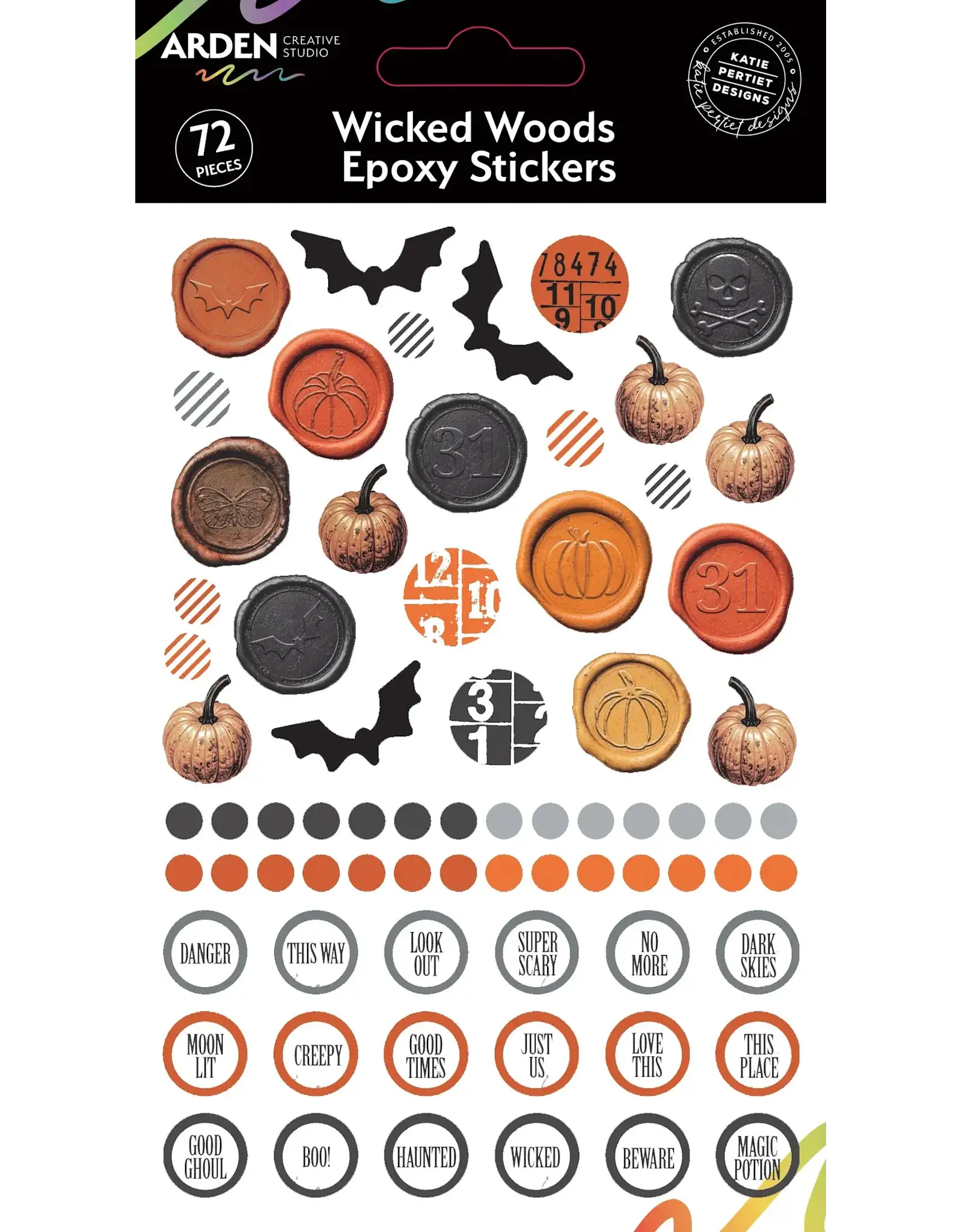 ARDEN CREATIVE STUDIO ARDEN CREATIVE STUDIO WICKED WOODS EPOXY STICKERS