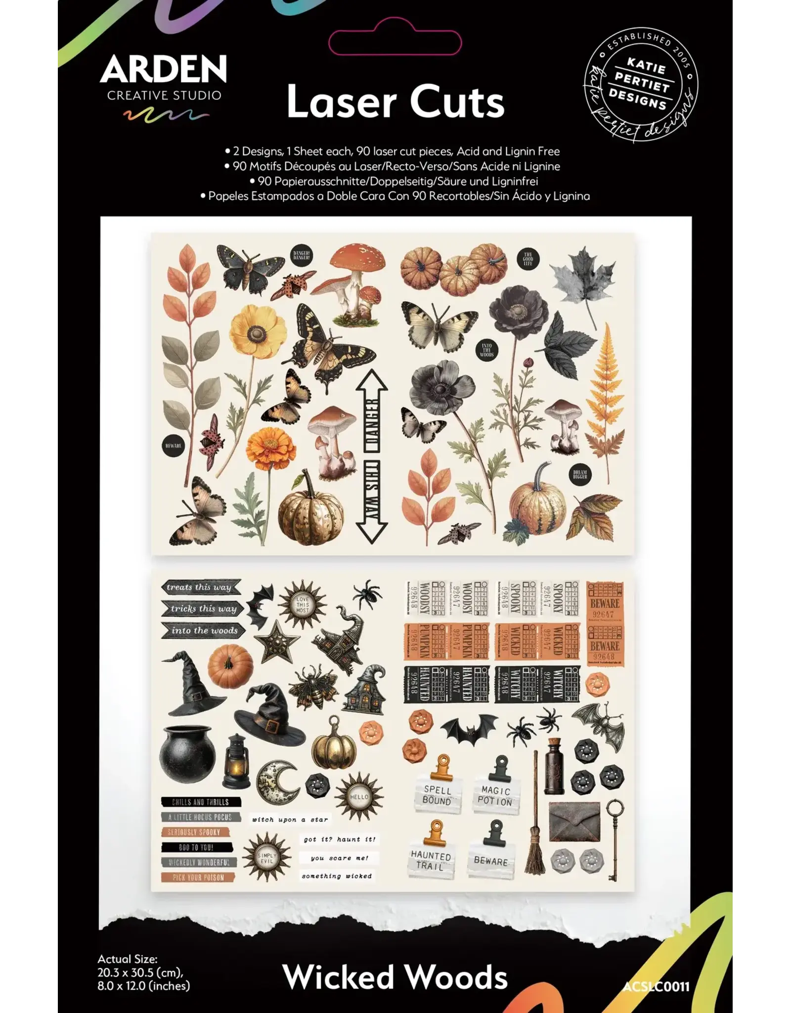 ARDEN CREATIVE STUDIO ARDEN CREATIVE STUDIO WICKED WOODS 8x12 LASER CUTS