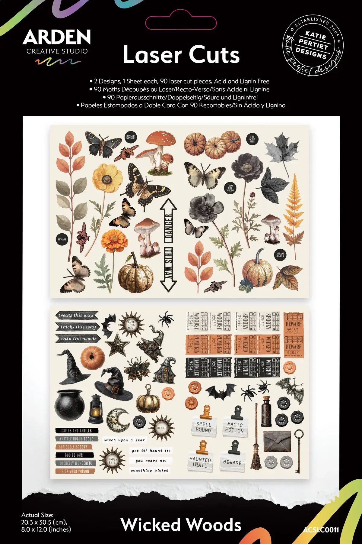 ARDEN CREATIVE STUDIO ARDEN CREATIVE STUDIO WICKED WOODS 8x12 LASER CUTS
