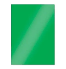 HUNKYDORY CRAFTS LTD. HUNKYDORY EMERALD GREEN A4 MIRRI CARD ESSENTIALS 10 SHEETS