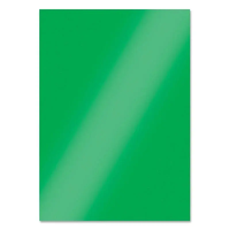 HUNKYDORY CRAFTS LTD. HUNKYDORY EMERALD GREEN A4 MIRRI CARD ESSENTIALS 10 SHEETS