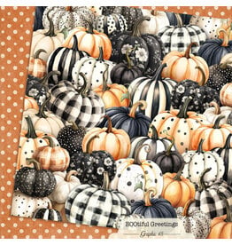 GRAPHIC 45 GRAPHIC 45 BOOTIFUL GREETINGS PUMPKINS & POLKADOTS 12x12 CARDSTOCK